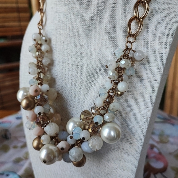 Pink Opaline Emerald Cut Teardrop Unsigned Pierced Earrings - Picture 11 of 11